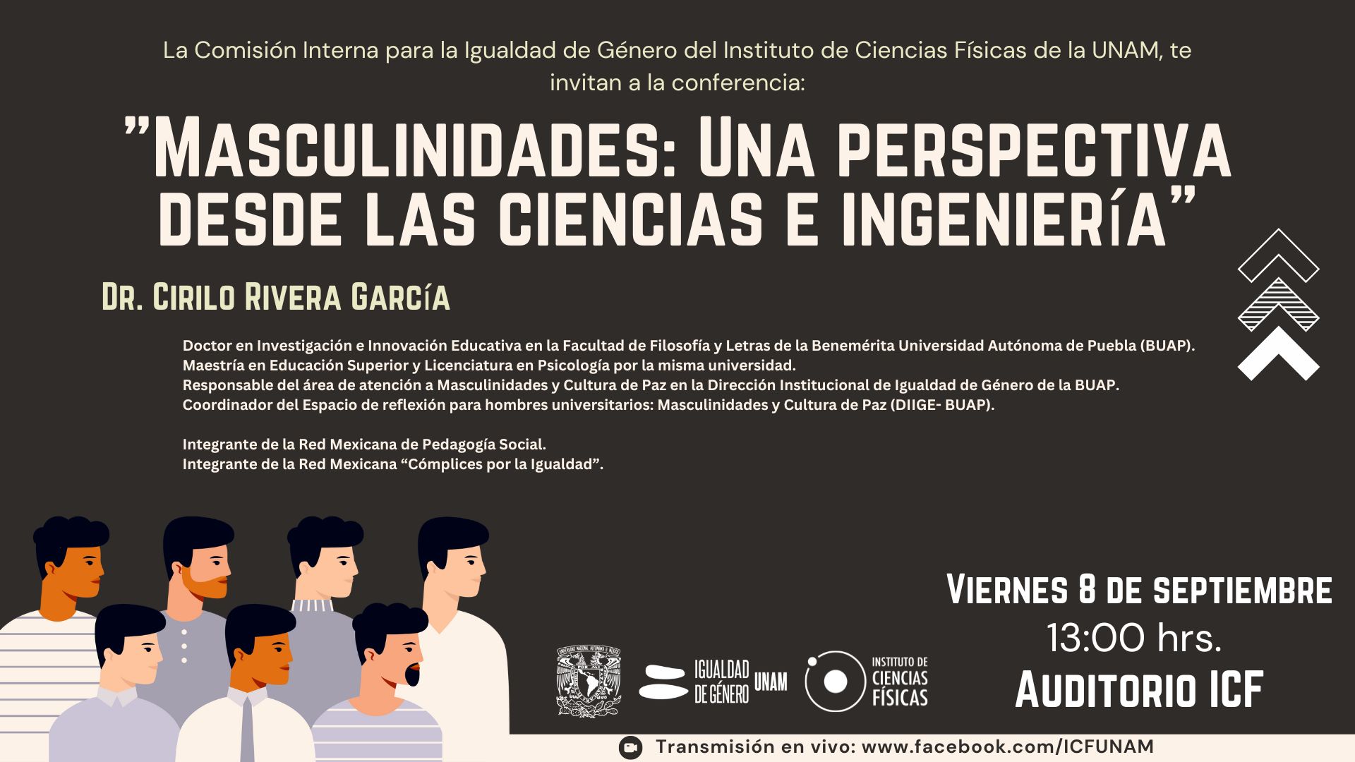  Conferencia: "Masculinidades: Una perspectiva desde las ciencias e ingeniería"