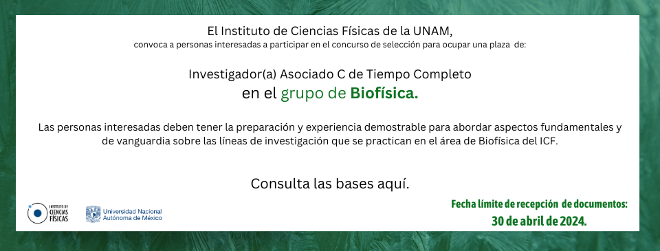 Convocatoria de Investigador (a) Asociada C de tiempo completo.