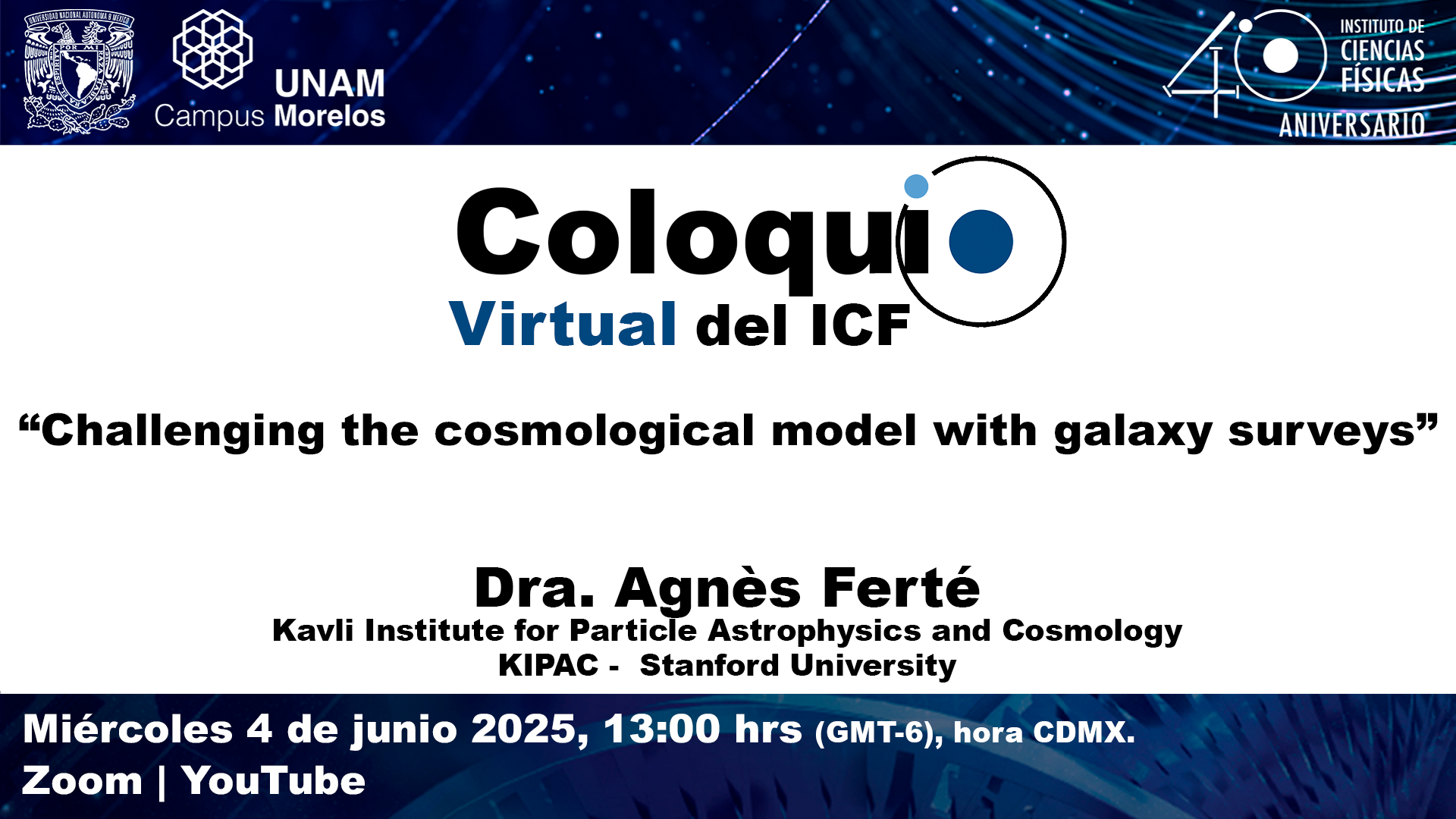 “Challenging the cosmological model with galaxy surveys”
