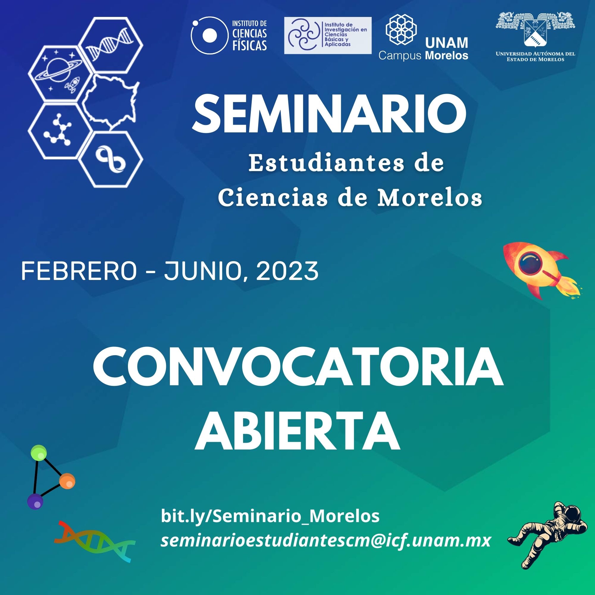 Seminario de Estudiantes de Ciencias de Morelos   Semestre Febrero - Junio 2023